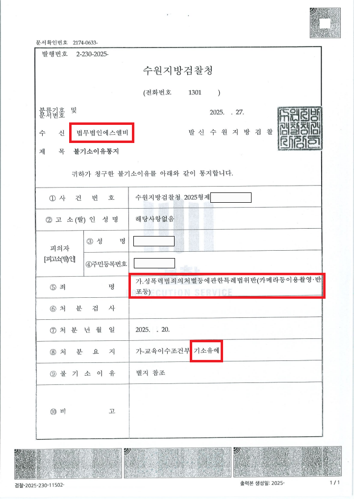 [기소유예]